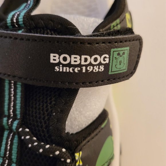Bobdog sandals. Black with green and yellow. Size 6. NWT - Picture 2 of 8